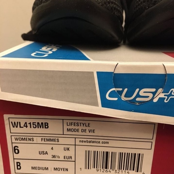 BRAND NEW women new balance 415 black training shoes size US 6 - Picture 7 of 7